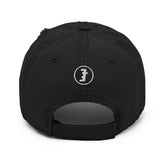 Embroidered God Loves Detroit Christian Hat - Blue Text